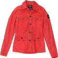 REFRIGIWEAR Womens Utility Jacket UK 12 Medium Red Nylon | Vintage Refrigiwear | Thrift | Second-Hand Refrigiwear | Used Clothing | Messina Hembry 