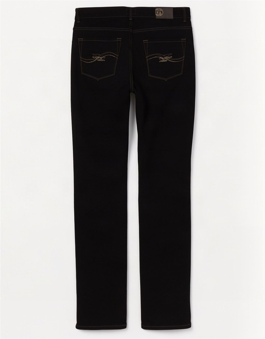 Trussardi lige jeans til kvinder W32 L33 sort bomuld