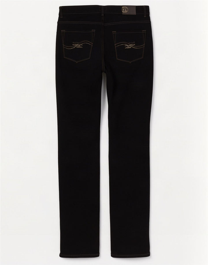 Trussardi lige jeans til kvinder W32 L33 sort bomuld