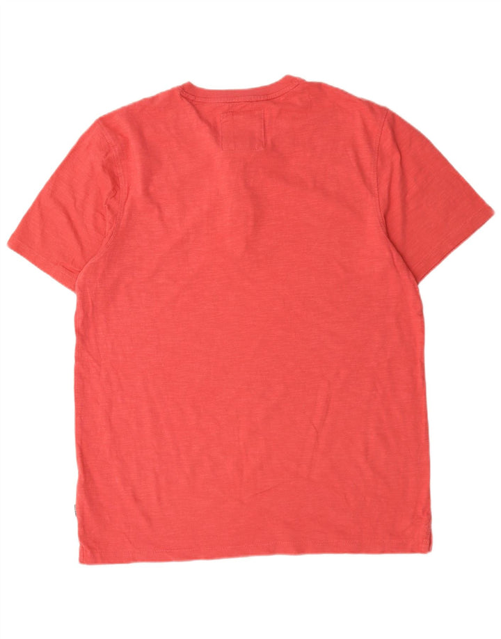Fat Face Herre T-Shirt Top Stor rød Flecked Bomuld