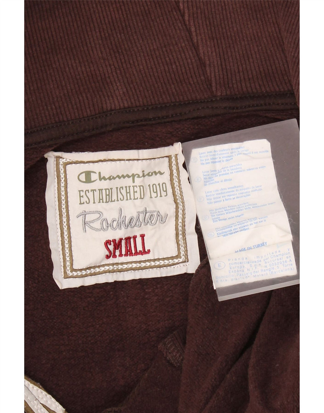 CHAMPION Dame Rochester Oversized hættetrøje med lynlås UK 10 Lille Brun