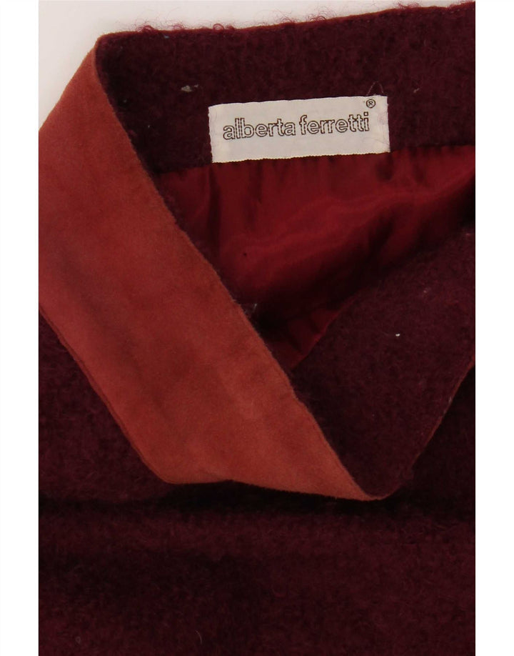 Alberta Ferretti lige nederdel til kvinder W30 Medium Burgundy