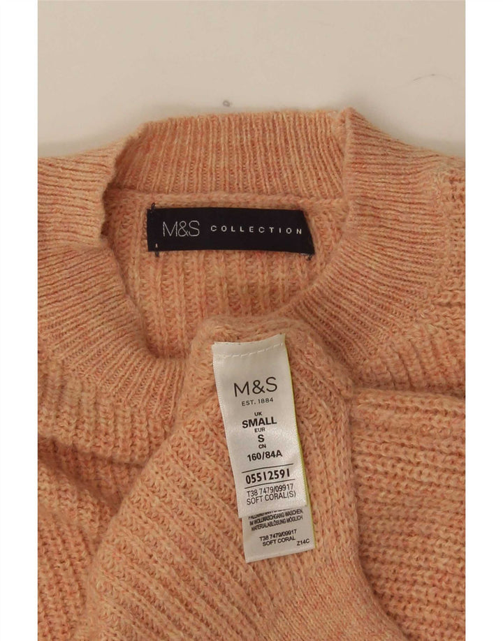 Marks & Spencer Dame Oversized Crew Neck sweater UK 10 Small Pink
