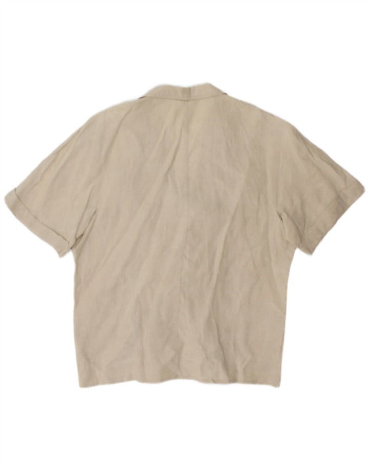 Max Mara Dame Dobbeltradet Blazer Jacket UK 14 Medium Beige