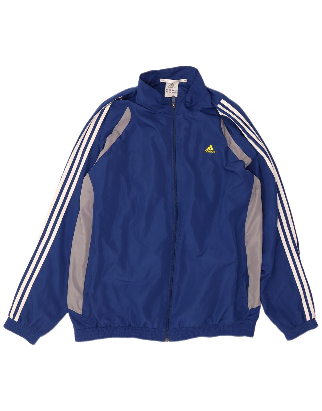 ADIDAS Herre Climalite træningsdragt topjakke UK 48/50 XL Blå Colourblock