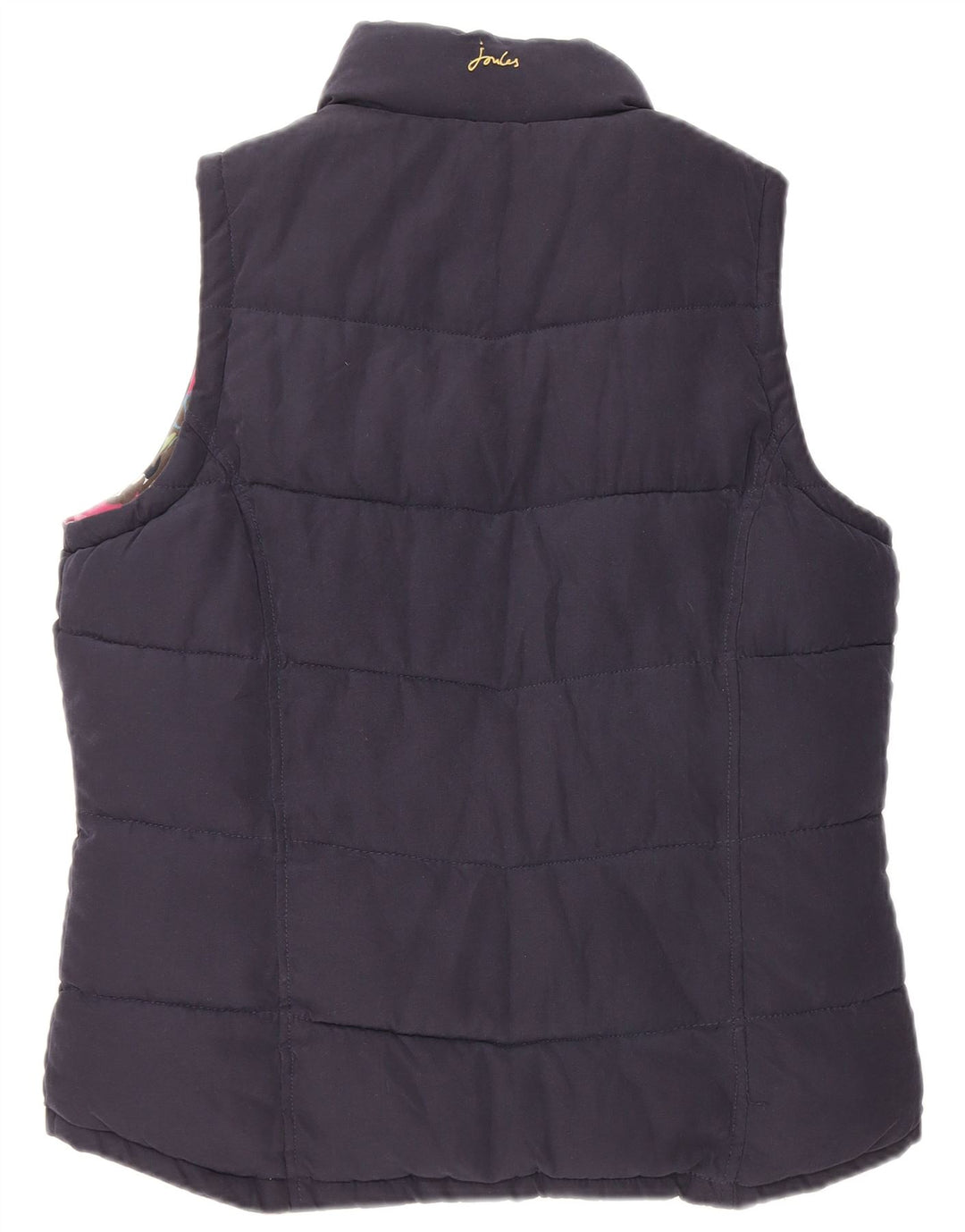 JOULES Dame Polstret Gilet UK 12 Medium Navy Blue Polyester