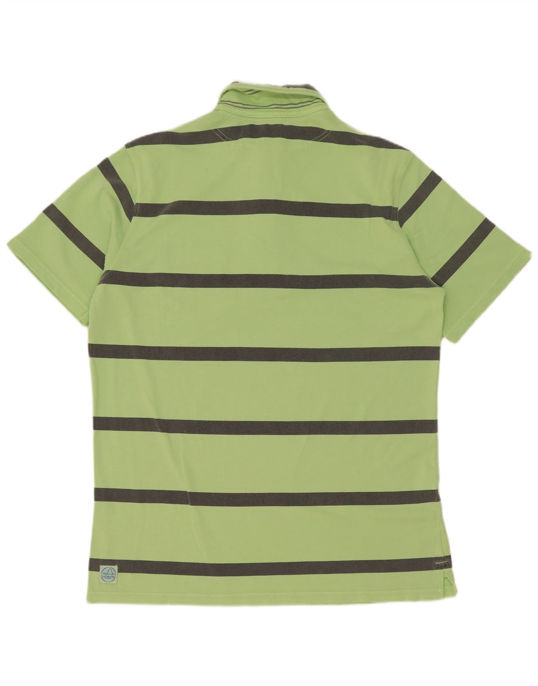 Murphy & Nye herre poloshirt XL grøn stribet bomuld
