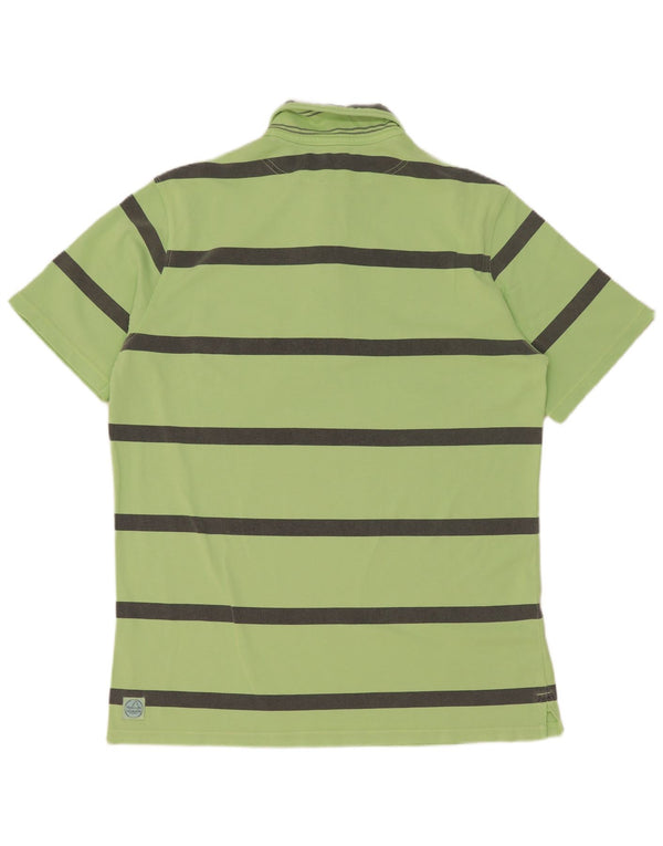 Murphy & Nye herre poloshirt XL grøn stribet bomuld