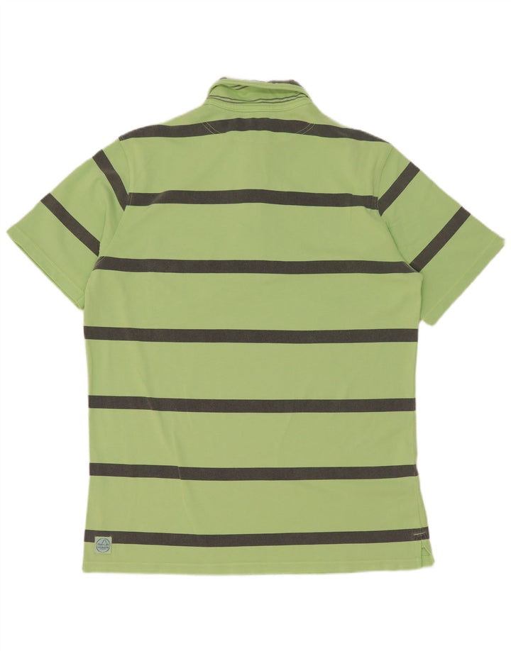 Murphy & Nye herre poloshirt XL grøn stribet bomuld