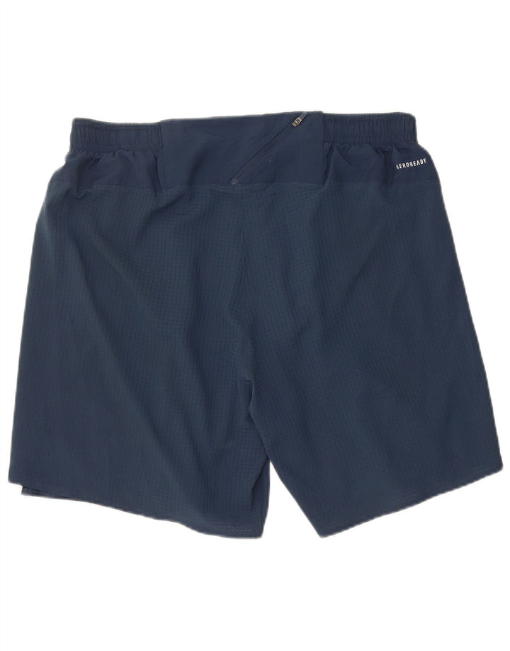 Adidas Aeroready Sportsshorts til mænd store marineblå polyester