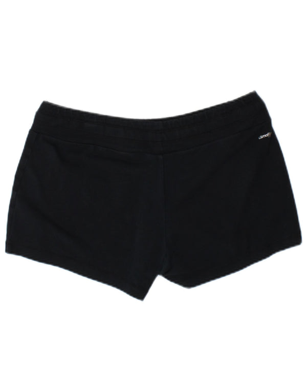 Adidas Womens Climalite Sport Shorts UK 8/10 Small Navy Blue Cotton