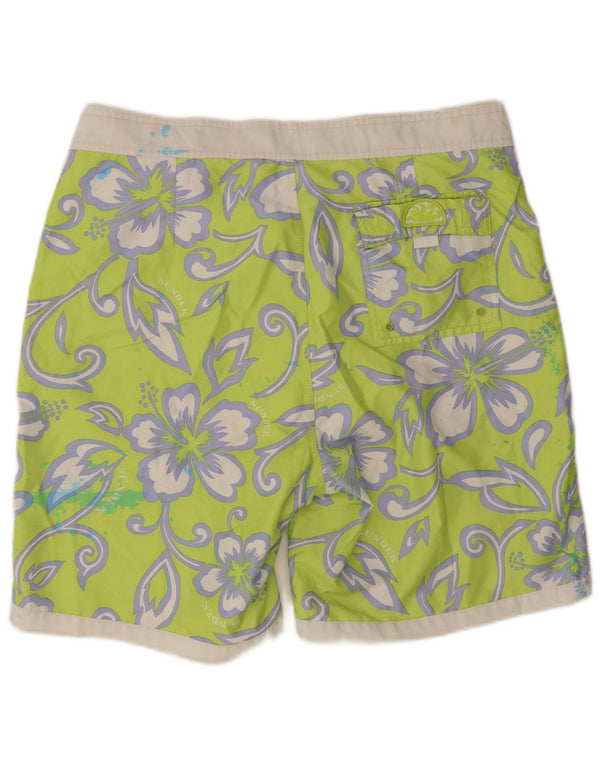 Sundek Herre badeshorts XL Grøn blomstret polyester