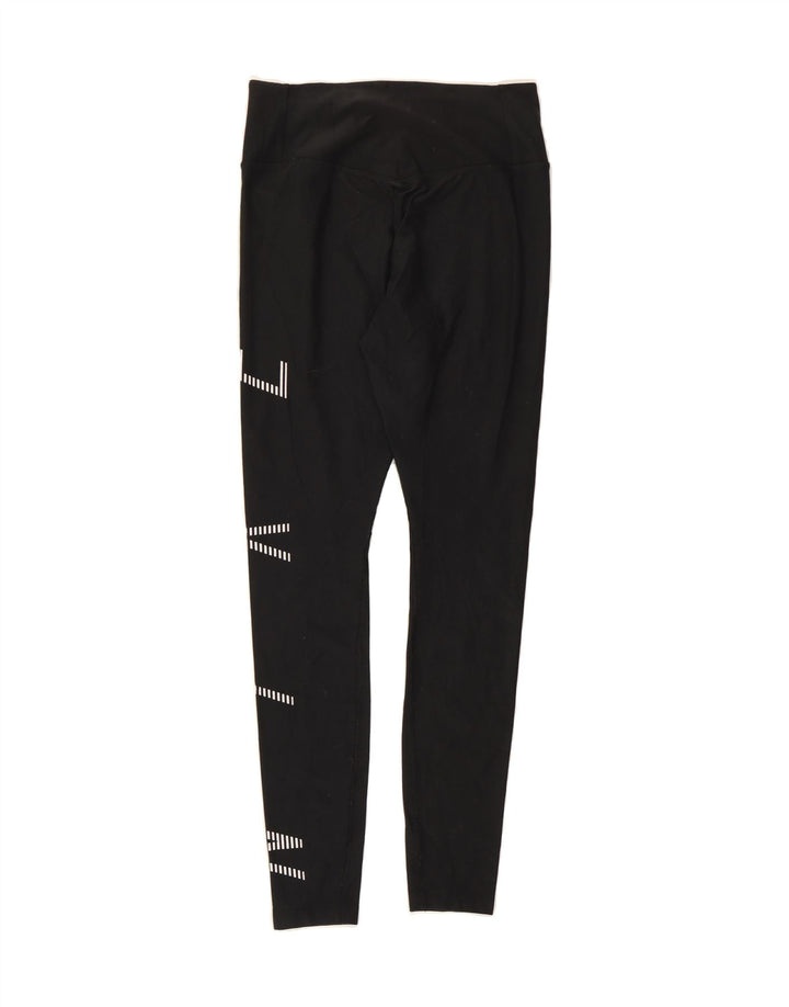 NIKE Womens Dri Fit Graphic Leggings UK 8 Small  Black Polyester Vintage Nike and Second-Hand Nike from Messina Hembry 