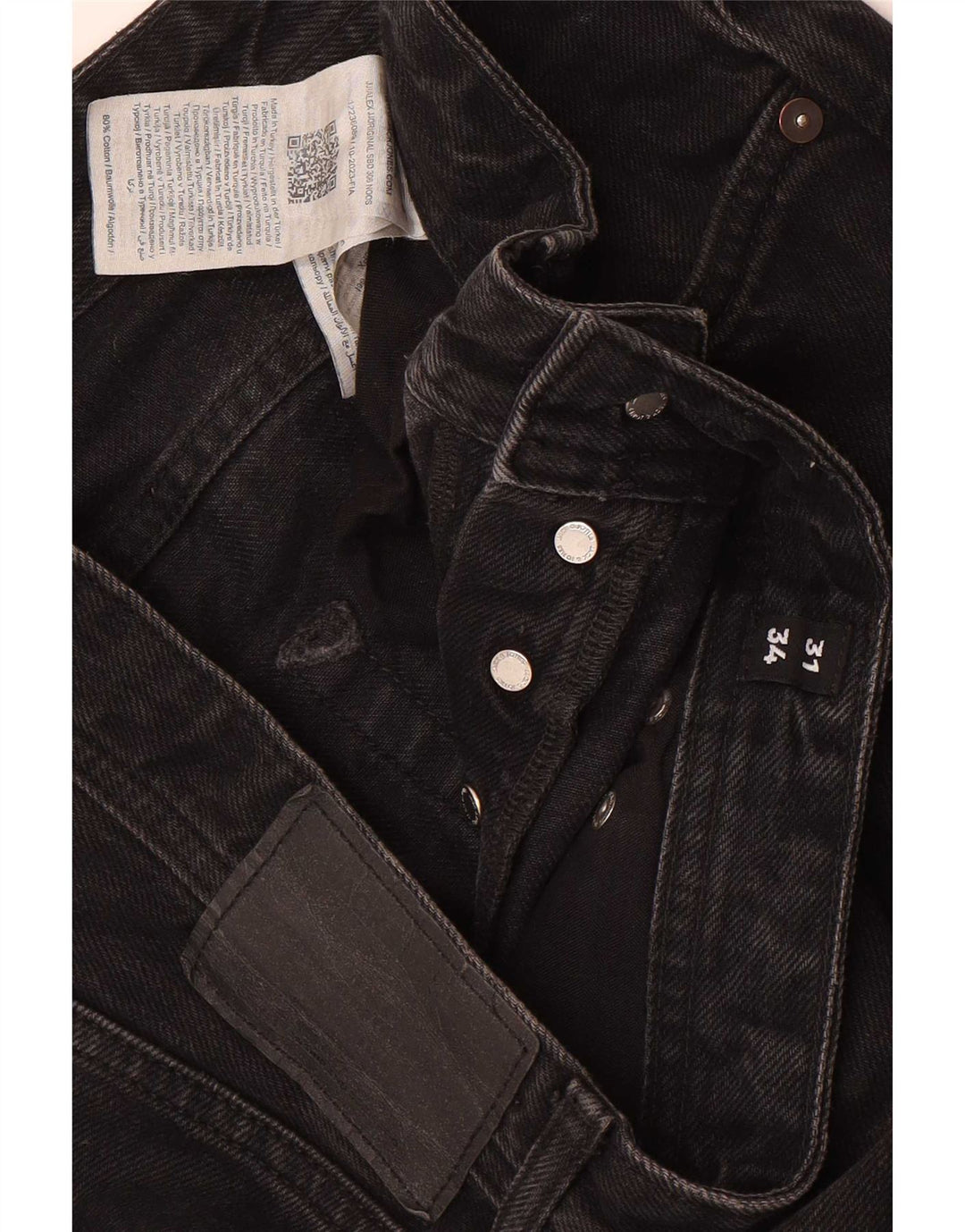Jack & Jones Herre løse jeans W31 L34 Sort bomuld