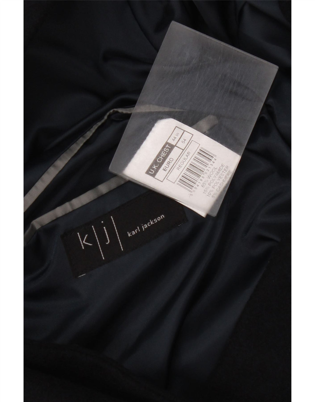 Karl Jackson Herre Overfrakke UK 44 2XL Marineblå Uld