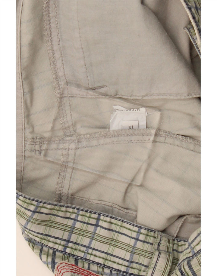 Guess Chino Shorts til kvinder UK 14 Large W32 Multicolored Check