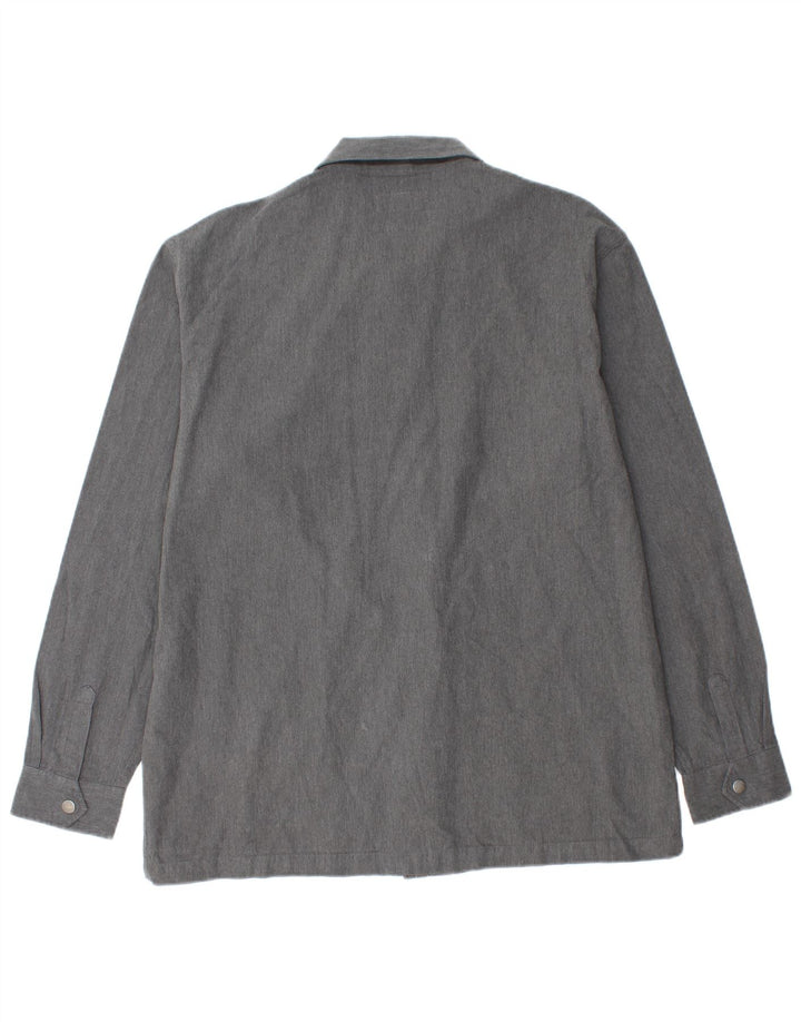 Jack Wills Herre Overshirt Skjorte Stor Grå Bomuld