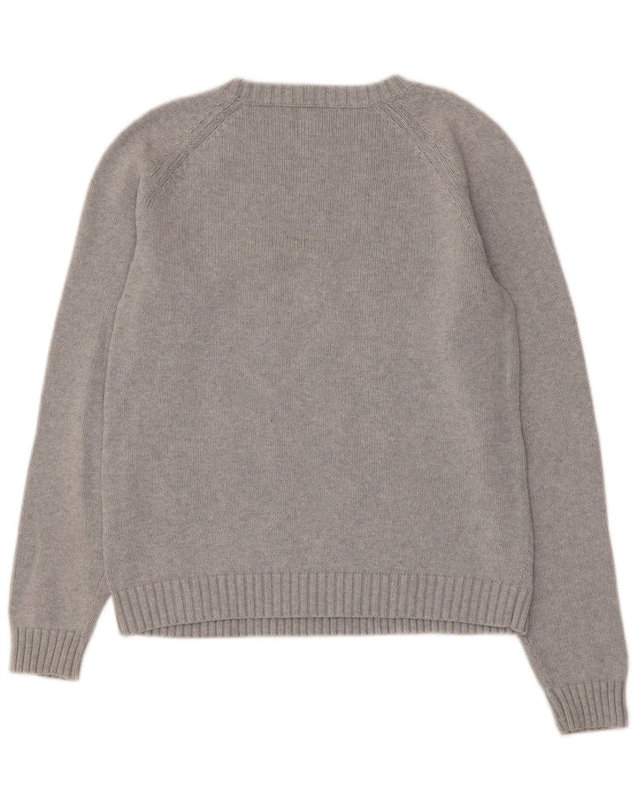 Lands End Dame Drifter Boat Neck Jumper Sweater UK 10/12 Medium Grey