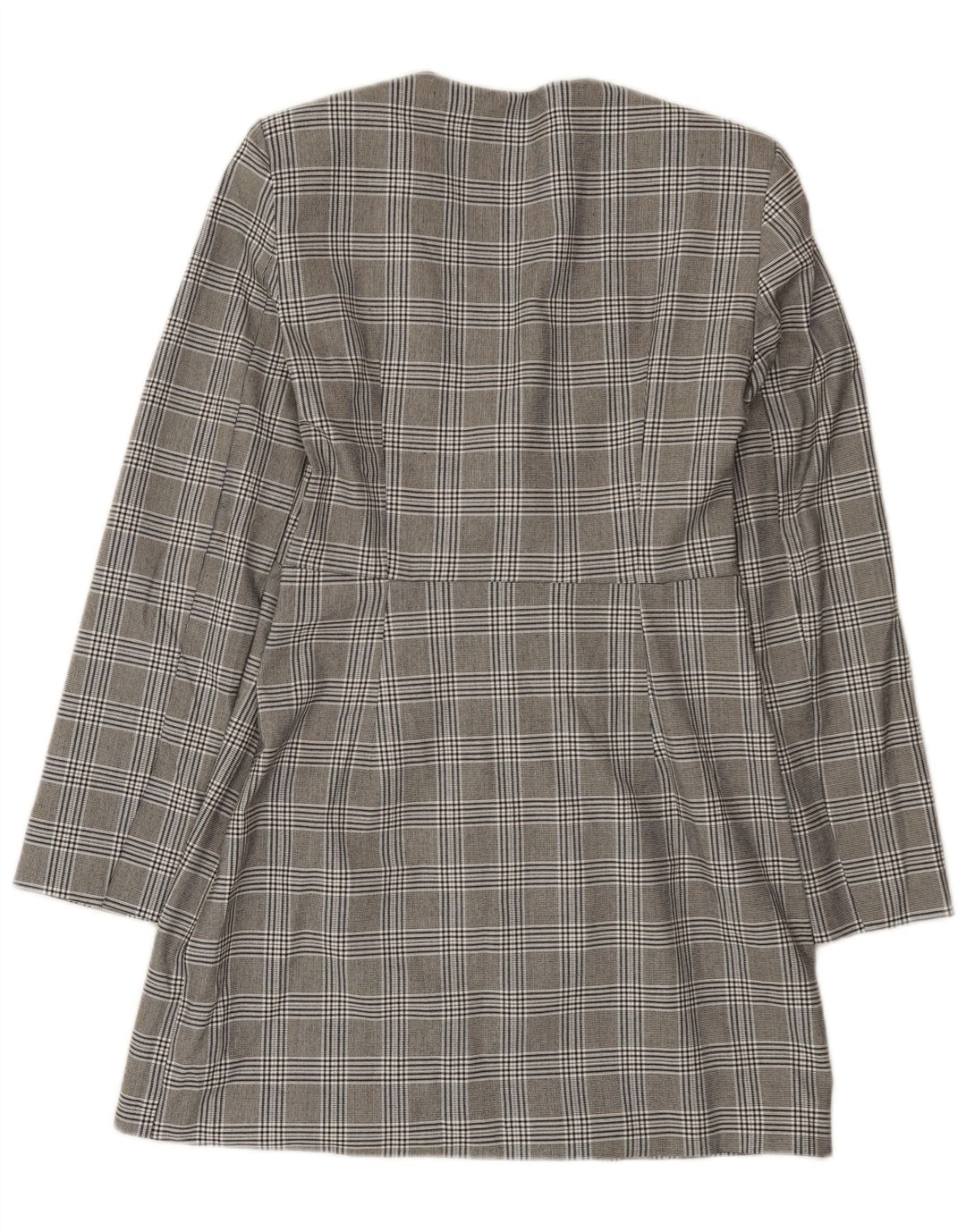 Zara Womens Sheath Dress UK 14 Large Grå Houndstooth Polyester