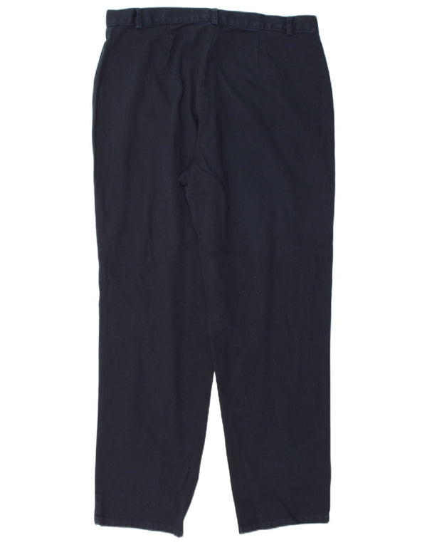 DOCKERS Højtaljede fritidsbukser til kvinder US 16 2XL W34 L30 Marineblå