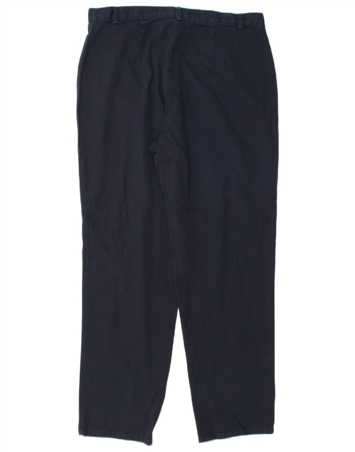 DOCKERS Højtaljede fritidsbukser til kvinder US 16 2XL W34 L30 Marineblå