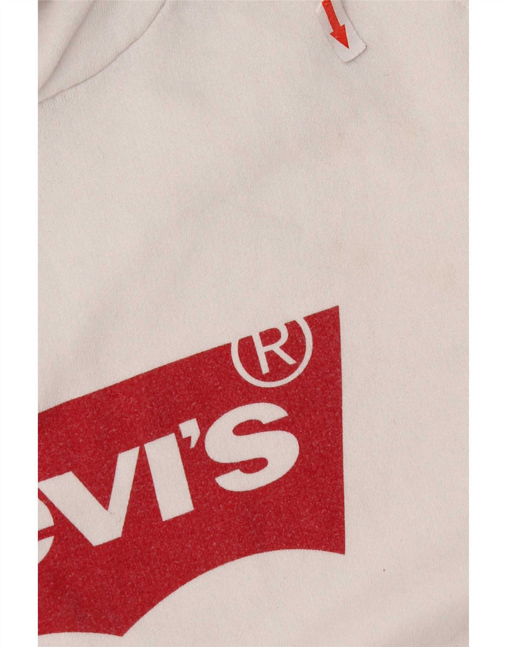 Levi's Grafisk hættetrøje til mænd, stor hvid bomuld