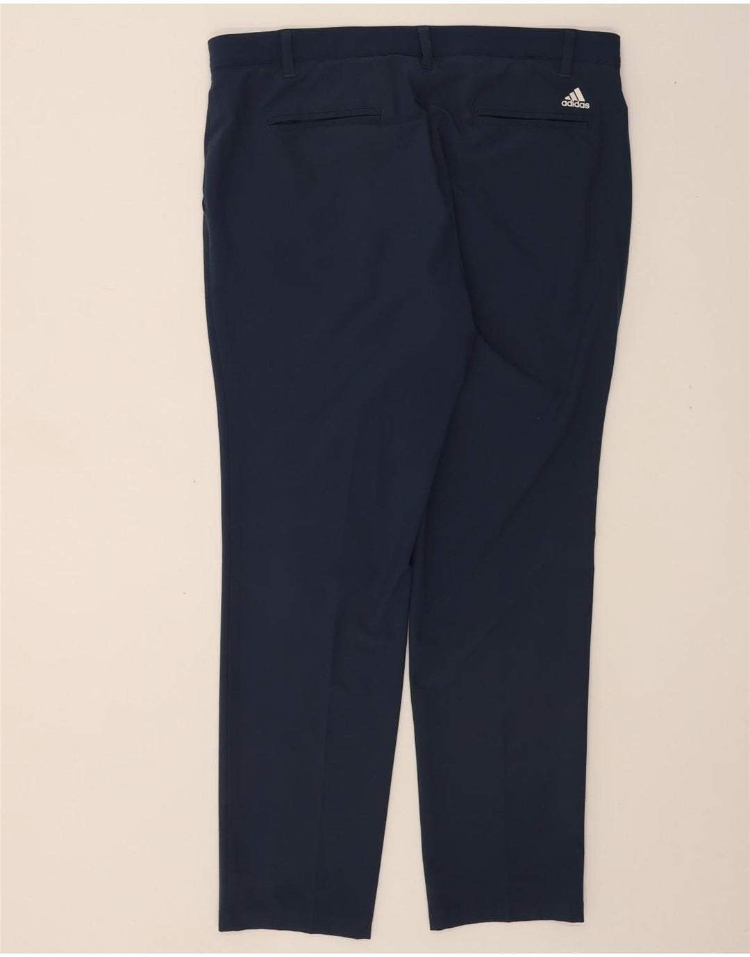 ADIDAS Mens Slim Chino Trousers W36 L32 Blue Polyester Vintage Adidas and Second-Hand Adidas from Messina Hembry 