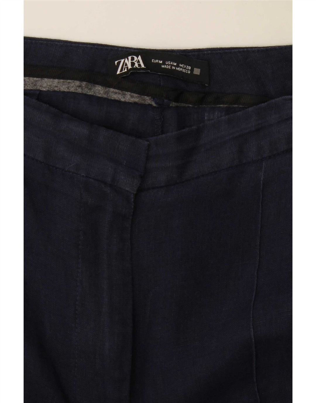 Zara Lige Chinobukser Medium W30 L31 Marineblå