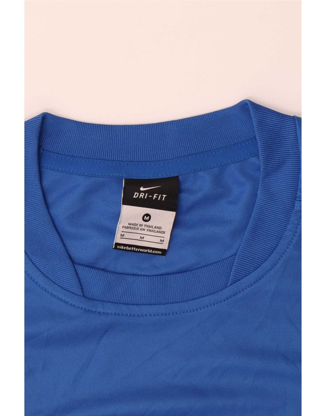 Nike Herre Marato Costa Daurada grafisk T-shirt top mellemblå polyester