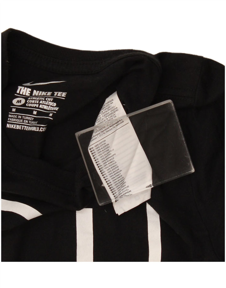 Nike Herre grafisk T-shirt Top Medium Sort Bomuld