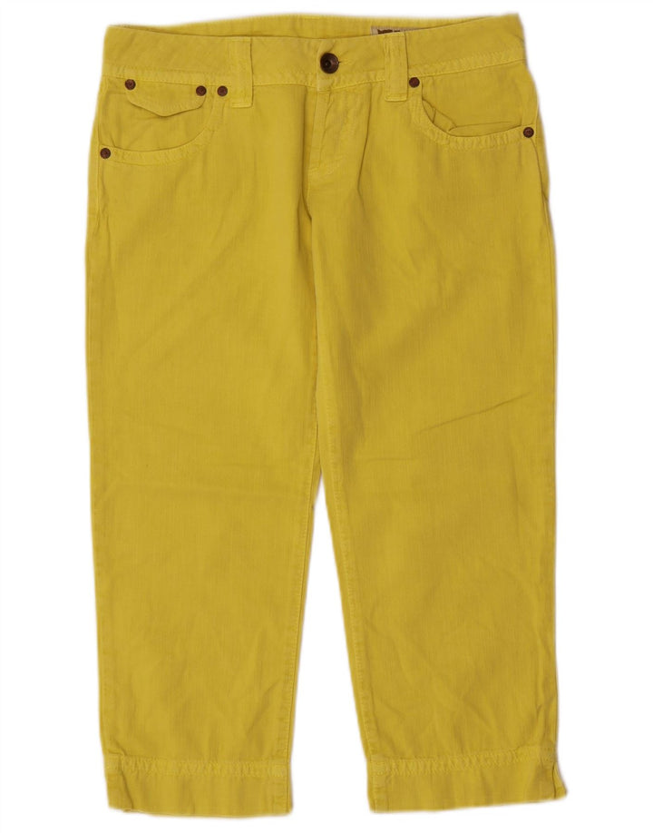 Gas Dame Capri Jeans W27 L20 Gul Bomuld