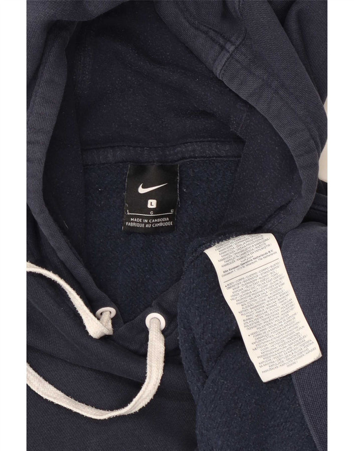 Nike hættetrøje til mænd, stor marineblå bomuld