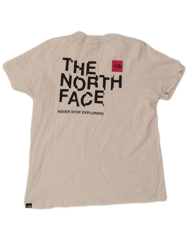 The North Face Dame Grafisk T-Shirt Top UK 16 Large White