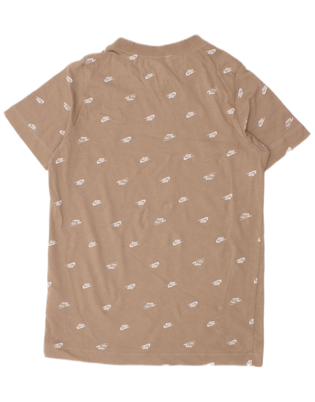 Nike drenge grafisk t-shirt top 8-9 år lille beige bomuld