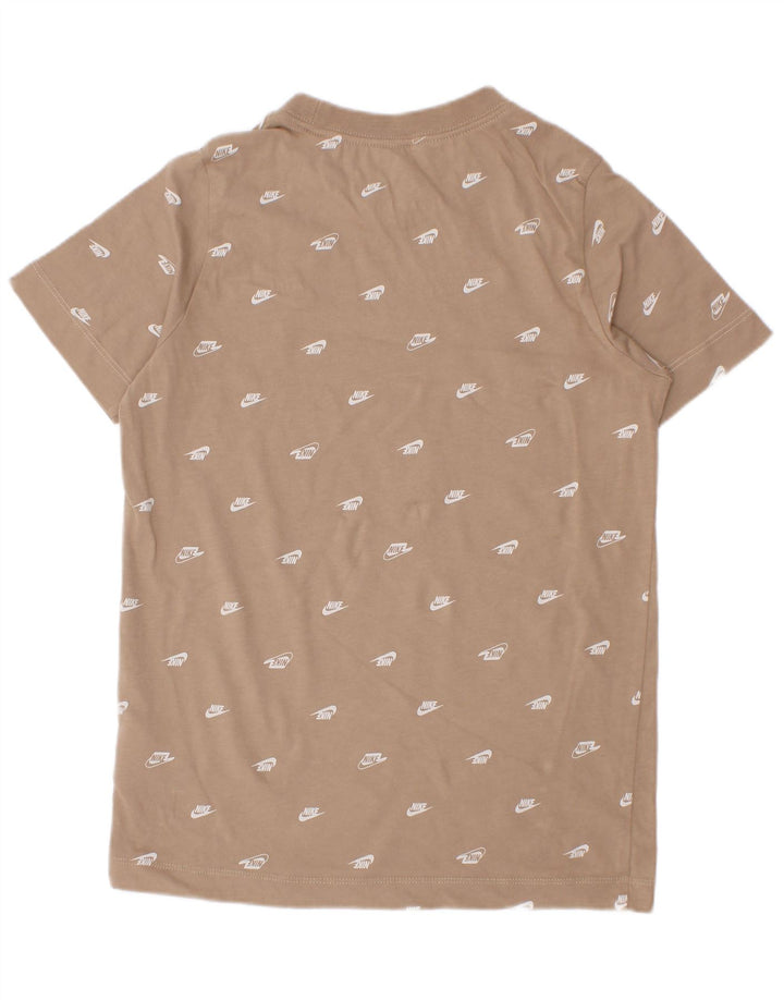 Nike drenge grafisk t-shirt top 8-9 år lille beige bomuld