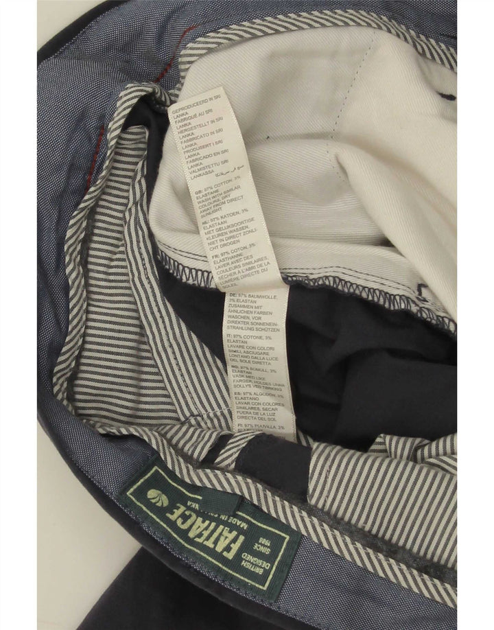 Fat Face Herre Chino Shorts W32 Medium Navy Blue Bomuld