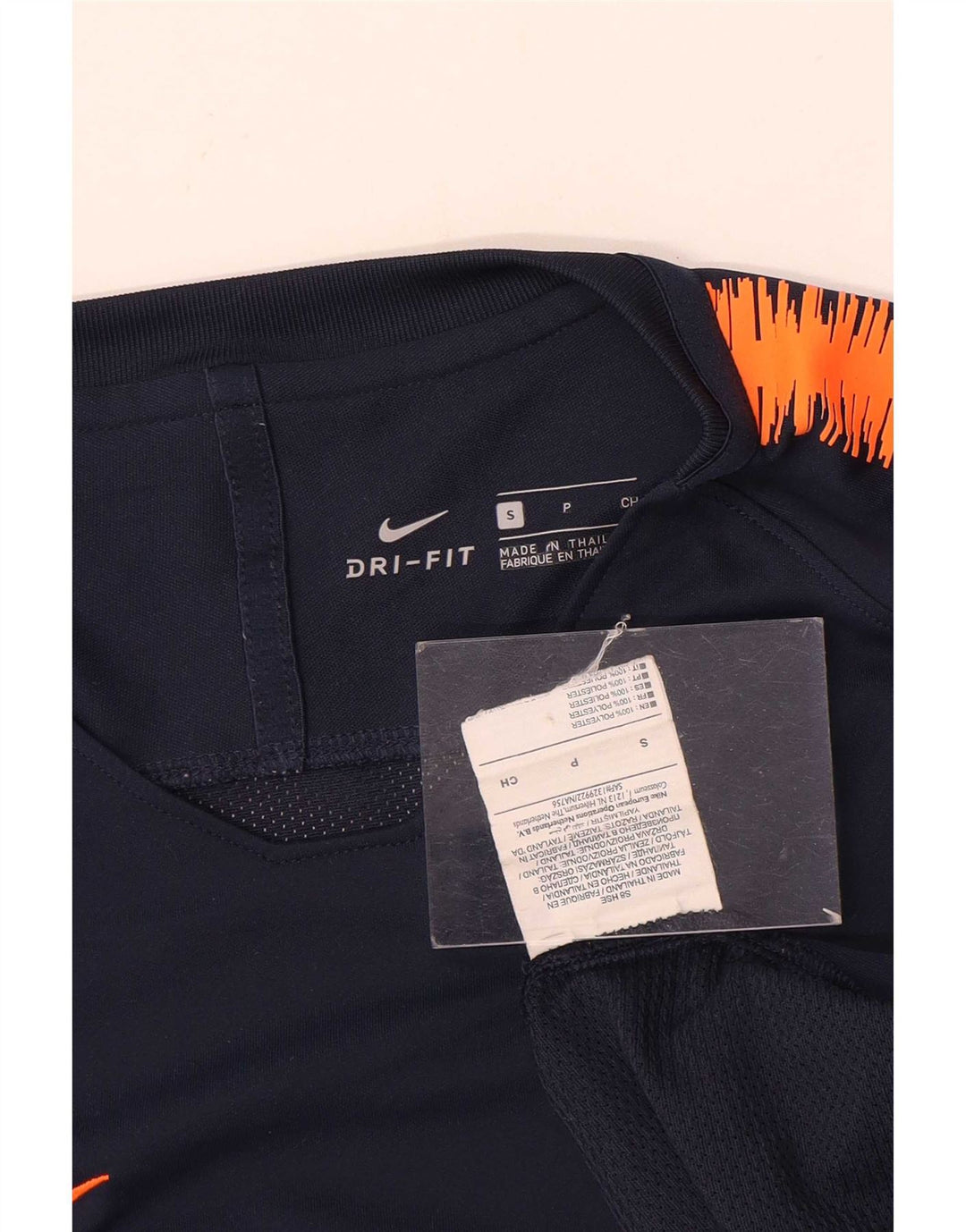 Nike Herre FCB Grafisk T-Shirt Top Lille Marineblå Colourblock Polyester