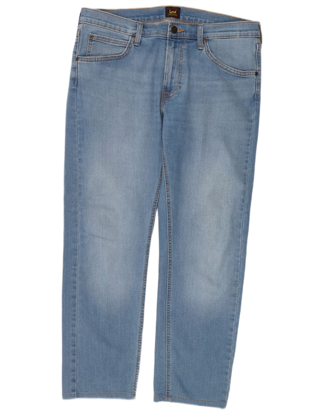 Lee Dame Daren Zip Fly Straight Jeans W33 L30 Blå Bomuld