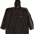 CHAMPION Mens Hooded Rain Jacket UK 42 XL Black Polyamide Vintage Champion and Second-Hand Champion from Messina Hembry 