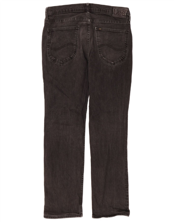 Lee Herre Blake Straight Jeans W33 L30 Grå Bomuld