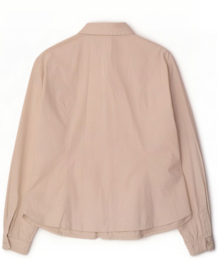 Max Mara Dame Shirt Bluse UK 16 Large White