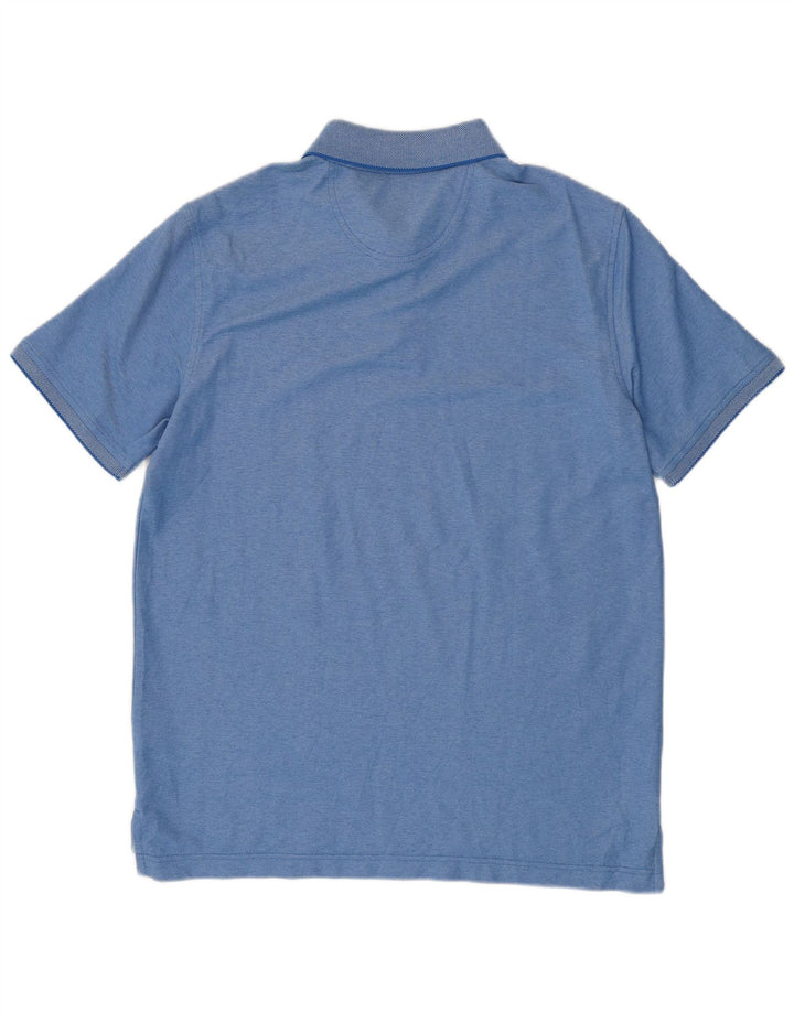 IZOD Poloskjorte til mænd Medium blå bomuld