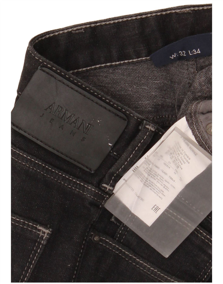 Armani Herre Slim Jeans W32 L34 Sort Bomuld