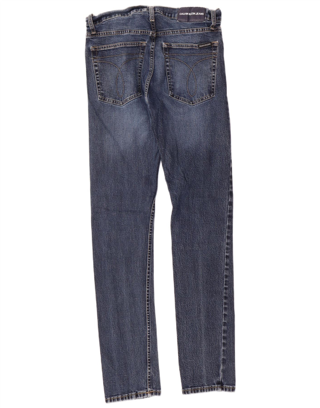 CALVIN KLEIN Herre Slim Jeans W30 L32 Blå Bomuld