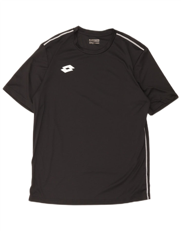 Lotto Herre T-Shirt Top Stor Sort Polyester