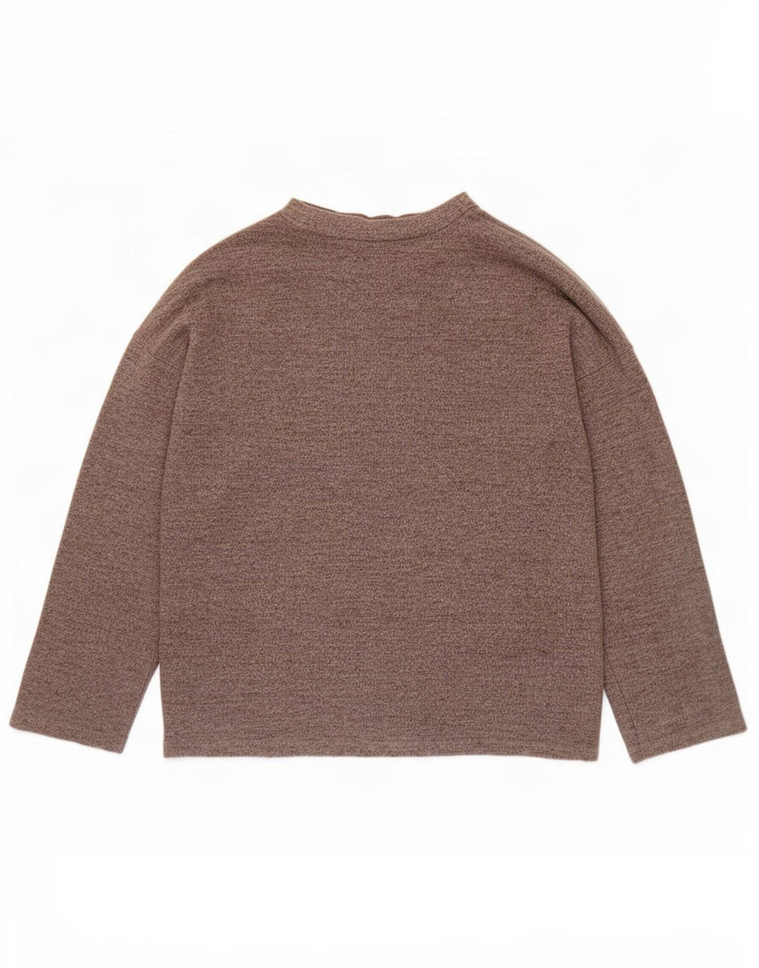 Zara Dame Oversized Crew Neck Jumper Sweater UK 10 Small Grey Polyester