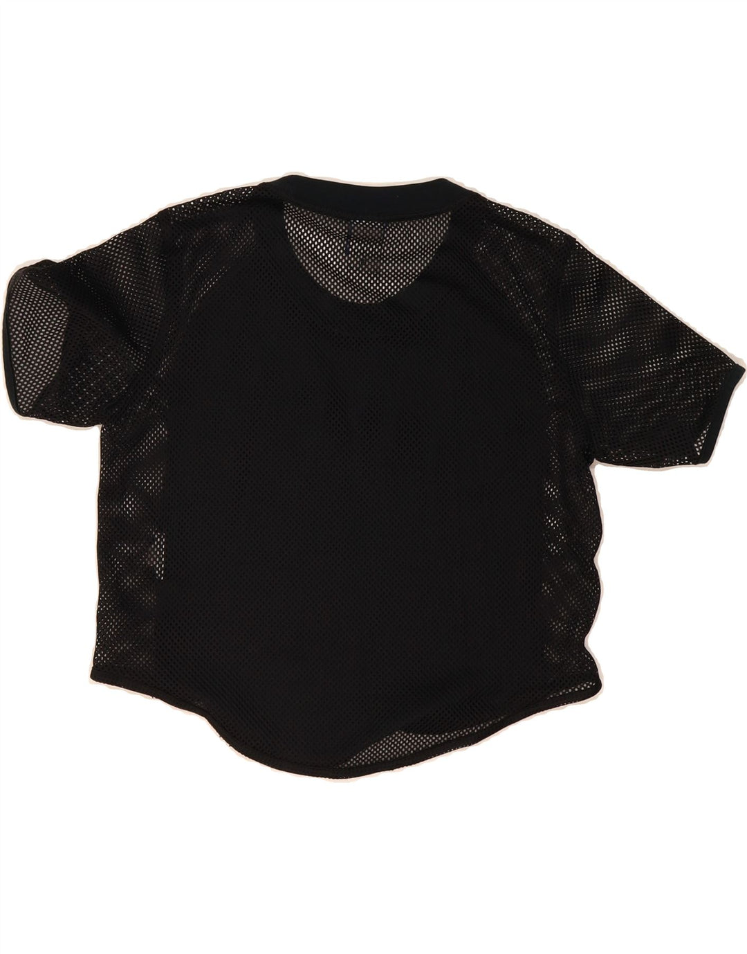 NIKE Womens Crop Graphic T-Shirt Top UK 14 Medium Black Vintage Nike and Second-Hand Nike from Messina Hembry 