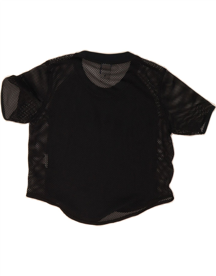 NIKE Womens Crop Graphic T-Shirt Top UK 14 Medium Black Vintage Nike and Second-Hand Nike from Messina Hembry 