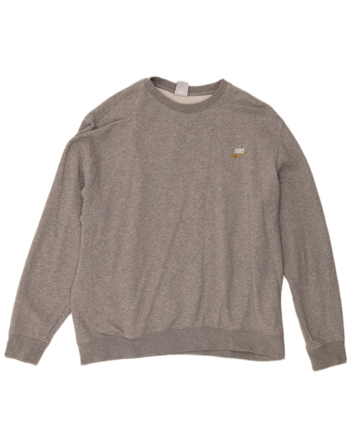 Nike Sweatshirt Jumper til mænd XL Grå bomuld