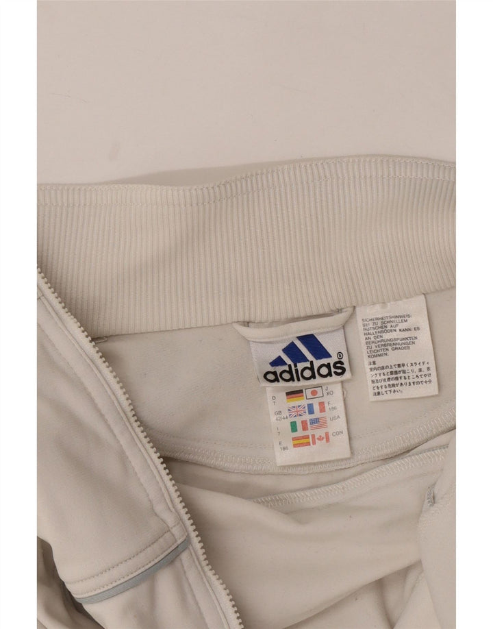 ADIDAS Træningsdragt til mænd Topjakke UK 42/44 Stor hvid polyester
